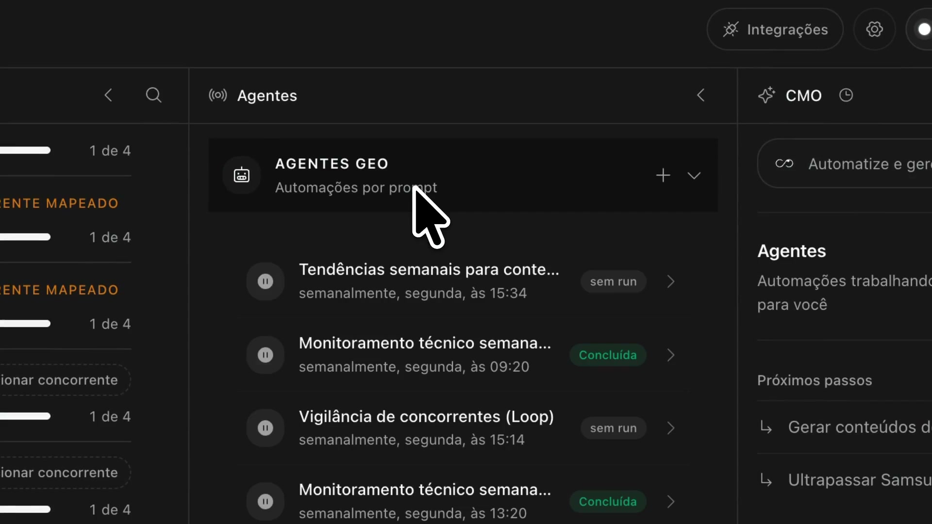 Escena completa de la grabación demostrativa: Agentes